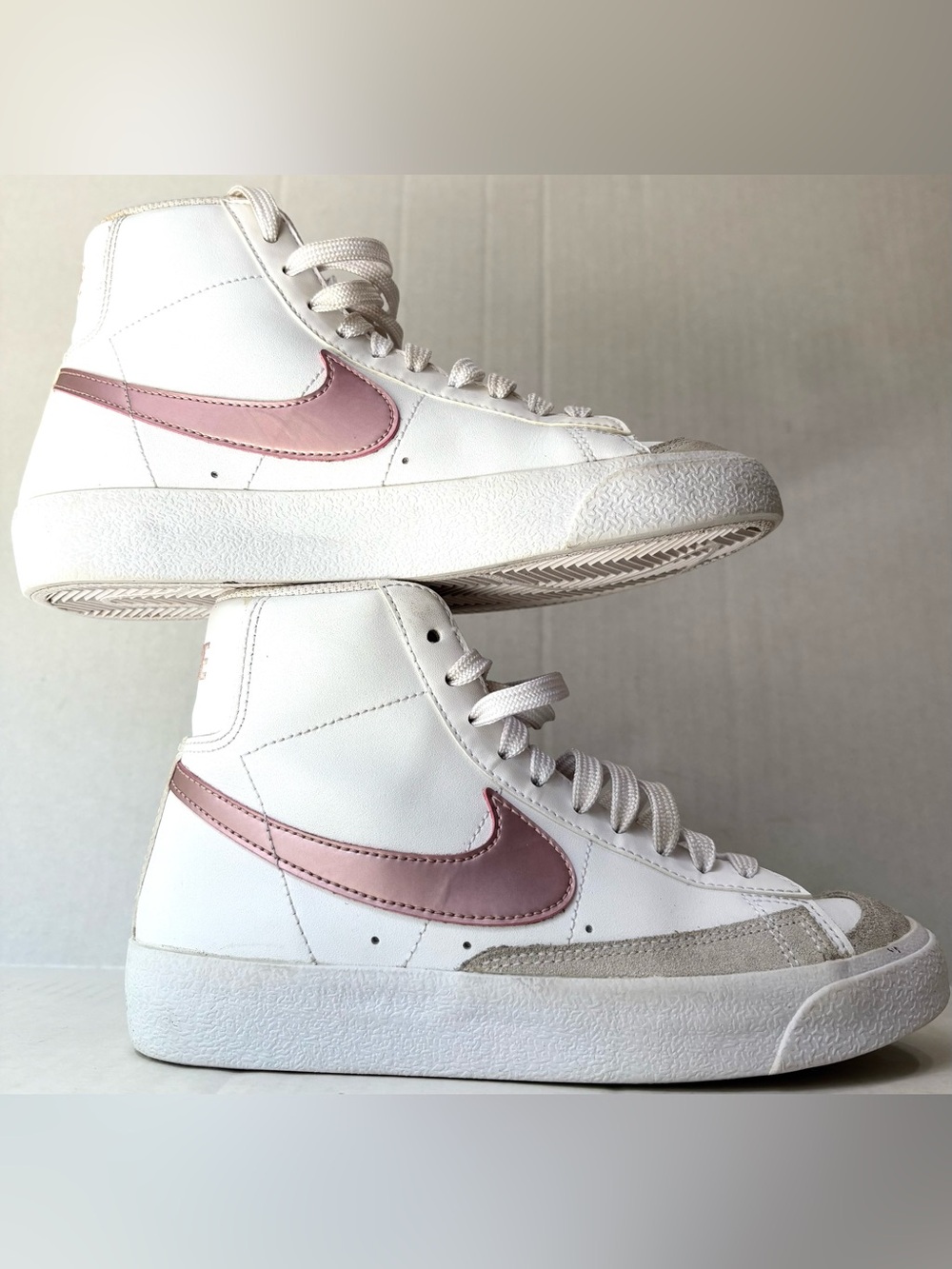Nike Blazer Mid 77 Next Nature White Pink GS Youth 4Y DA4086-105 Balletcore